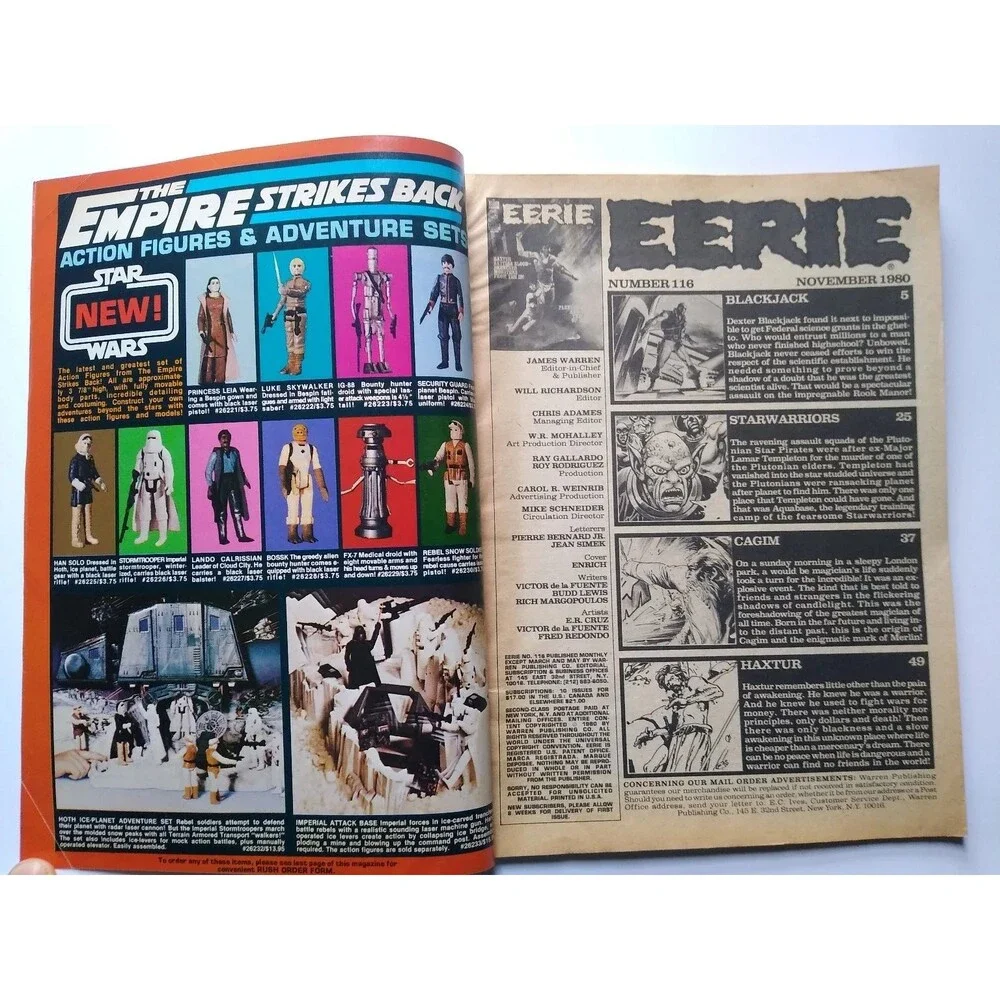Eerie #116 Nov 1980 Warren Magazine Horror & Monster Comic Star Wars Empire Ads